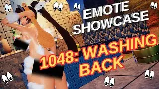 [PSO2 NGS] 1048: Washing Back Emote Lobby Action 1048「背中を洗う」