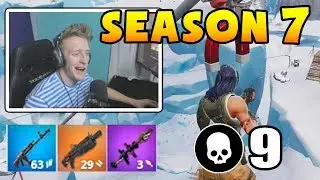 Tfue shows *NEW* BATTLE PASS and *FIRST* Game in Fortnite Season 7