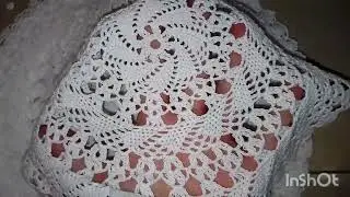 CARPETA BLANCA CON CROCHET
