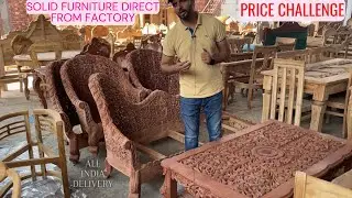 Teakwood and Sheesham Wood Carving Furniture Direct From Factory at Half Price In Furniture Market