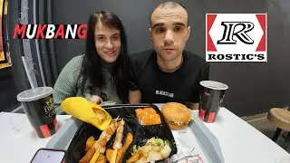 MUKBANG LUNCH / SHRIMP SALAD / ROLLS / CHICKEN / ROSTIC'S / EATING MUKBANG ASMR