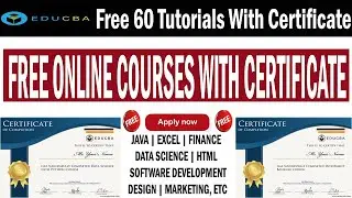 educba free online courses with certificates | HTML CSS Bootstrap | Web designing | SEO  and all