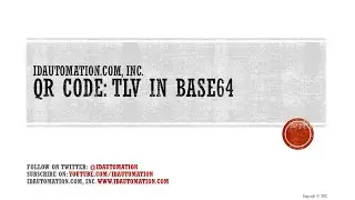 How to Create QR-Code TLV in Base64 using the IDAutomation Barcode Generator for Crystal Reports