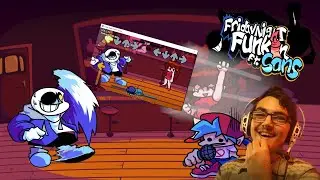 SANS IS LITTERALLY THROWING OUR SCREEN!!! (FNF FT Sans Full Mod)