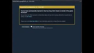 Rust FALSE GAME BANNED me ...