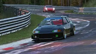 CRAZY lap in a Tuned SPOON EG Civic / Nordschleife / AssettoCorsa / T300
