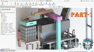 GANTRY SYSTEM DESIGN OVER A HOPPER   | DESIGN PART - 01 | SOLIDWORKS TUTORIAL | AUTOMATION DESIGN |
