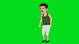 village man lookaround greenscreen || free green screen || no copyright greenscreen bd