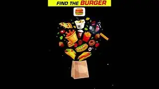 Can You Find The Hidden Burger ? | Test Your Eyes | #shorts #paheliyan #viral