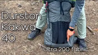 Durston Kakwa 40 backpack | Efficient design meets revolutionary fabric (Level 2: Early Review)