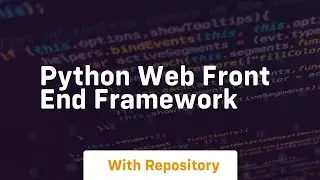 python web front end framework