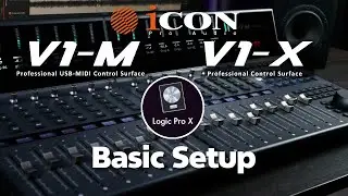 V1-M DAW Controller & V1-X DAW Control Expander Basic Setup with Logic Pro X