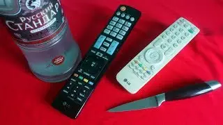 Как быстро разобрать пульт ножиком и ремонт с помощью водки :)