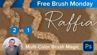 Free Photoshop Brushes - Inspired by Raffia Fashion - Bonus Color Palettes & Tutorial