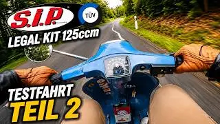 Vespa V50 | SIP Legal Kit 125ccm | B196 | Umbausatz mit TÜV | Review | Testfahrt | Teil 2