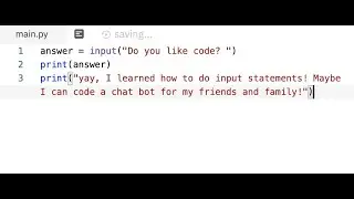 Python: Lesson 3 -- Input Function | SyntaxError