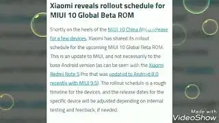 MIUI 10 supported devices and official rollout schedule for all redmi devices