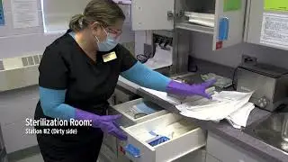 Sterilization Room: Station 2 (Dirty side)