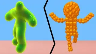 BLOB RUNNER 3D vs PIXEL RUSH - Gameplay ( android / ios )