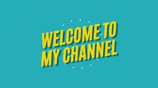 Minimalist Blue Welcome to My Channel Intro Animated Video