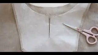 Как обработать горловину обтачкой✂️🤩