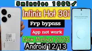 Infinix Hot 30i Frp Bypass | No App Install |No Google Account New Update Security 2023