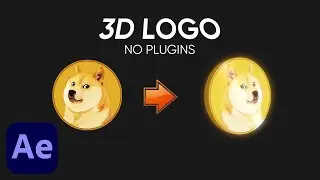 3D Logo Tutorial in After Effects | No Plugins | 3D Intro Tutorial 2024