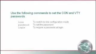 CISCO Network CCNA-4.2 Initial Router Configuration - System Passwords part1