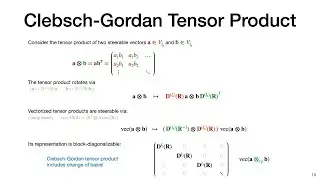 Group Equivariant Deep Learning - Lecture 3.4: Group Theory (SO(3) irreps, Wigner-D, Clebsch-Gordan)