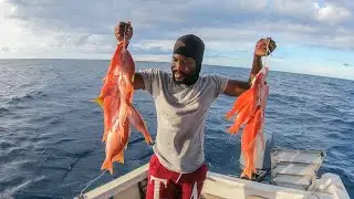 Solo Deep Sea Fishing For Snappers I Had A Rough Day With The Sharks