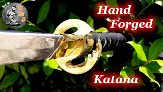 Hand forging a Katana from a Coil Spring