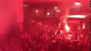 Galatasaray Taraftarı Takımı Karşılıyor