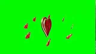 GREEN SCREEN HEARTS SPINNING