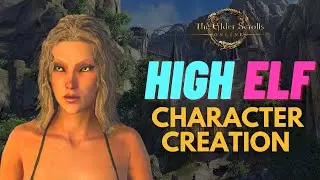 ESO Character Creation | Cute High Elf/Altmer [Female Face and Body Sliders]