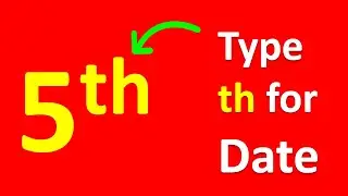 How To Type th In Keyboard In Word