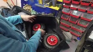 Установка транцевых колес на лодку Азимут Вектор 370