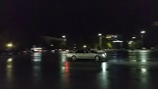 Дрифт и заносы на площади  БМВ, Мерседес, и ВАЗы