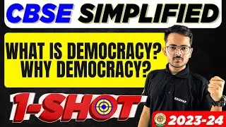 What is Democracy Why Democracy? | Class 9 Civics | One-Shot | CBSE SIMPLIFIED | Shubham sir Eduhap