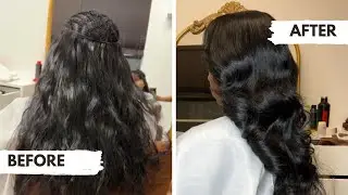 Her smile says it all. Full sew in installation 🤩
