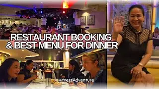 Restaurant Booking & Best Menu Highlights for Dinner(P&O Cruises Day1)