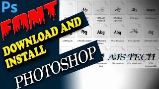 How To Download and INSTALL FREE  Fonts in PHOTOSHOP||free font downloads for photoshop