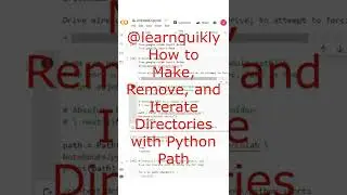 How to Make, Remove, and Iterate Directories with Python Path 