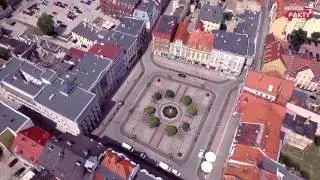 Wałbrzyski rynek z lotu ptaka