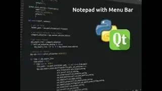 PyQt5 Lesson 15 Notepad with menu bar