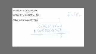 Example bit-wise logical and shifting problem