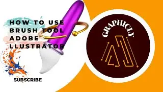 How to use brush tool using Adobe Illustrator|| Graphic Designer|| Graphicly
