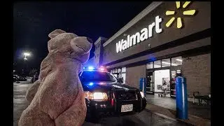 GIANT TEDDY BEAR TAKES OVER WALMART!!! *OVERWHELMING*