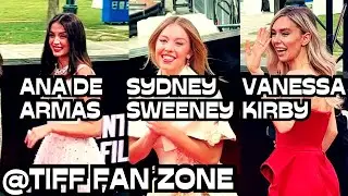 Sydney Sweeney, Vanessa Kirby & Ana De Armas Quick Red Carpet Walk @ Tiff Fan Zone