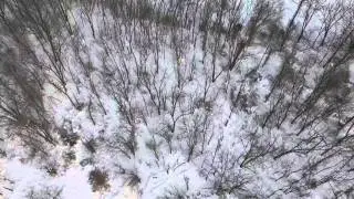 Sleding and Fly around over river 30fps