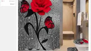 Набор для ванной комнаты занавески для душа, набор противоскользящих ковриков